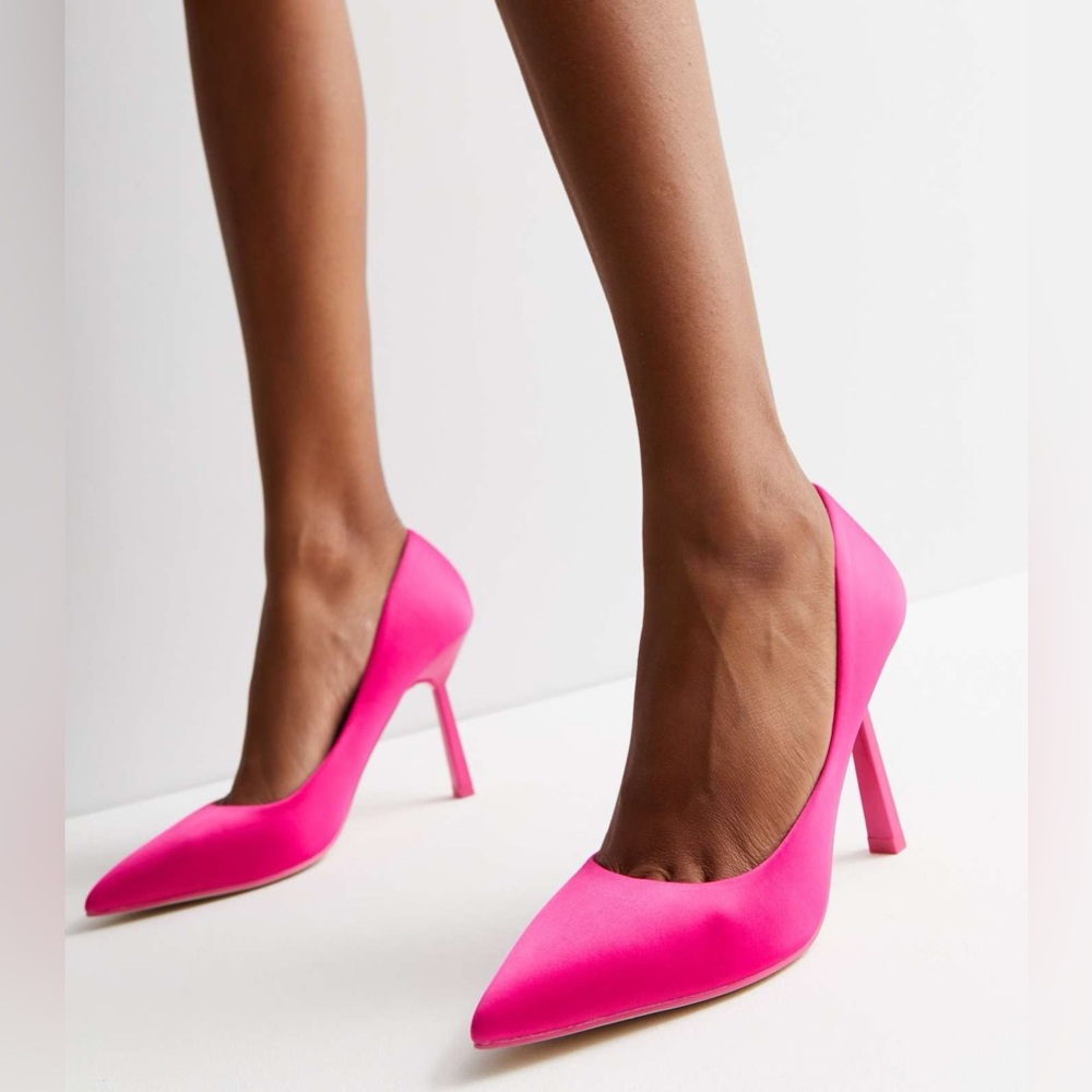 Zara Satin‎ Pointed Stiletto Heels - Picture 7 of 13